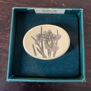 Rare Vintage Barlow Mini Box - Iris